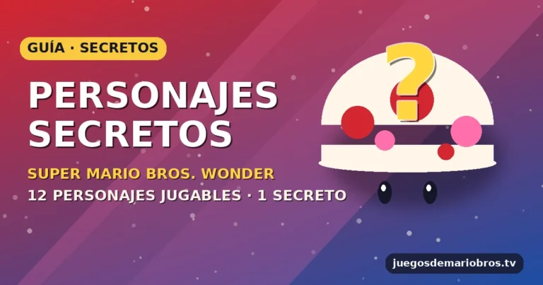 Personajes secretos en Super Mario Bros. Wonder: la verdad sobre el roster